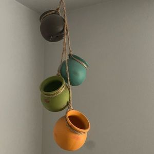 Ceramic Pots Hanging Decor